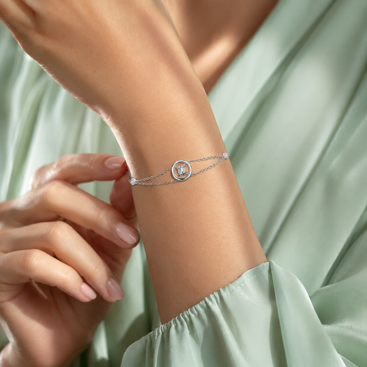 925 Silver Circle Elegance Bracelet SBR2900