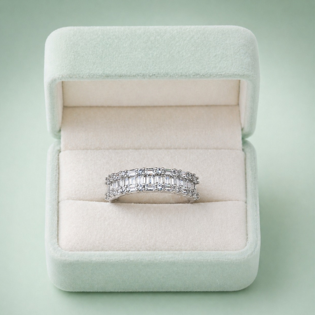 Sinara Royale Baguette 925 Silver Ring IRM 3688