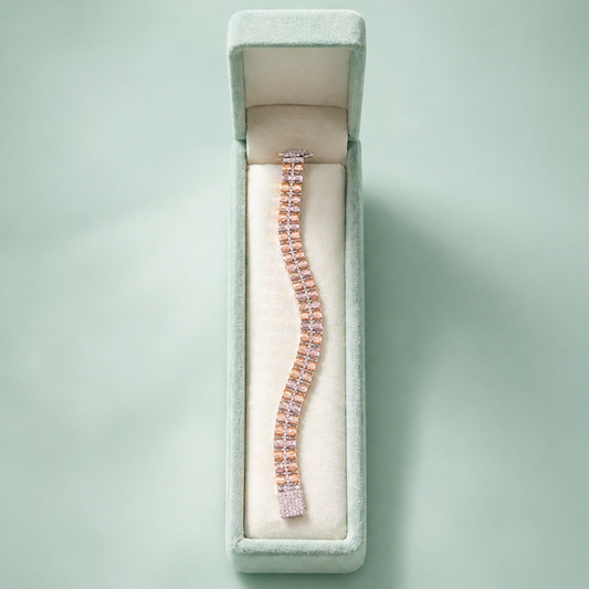 Rose Gold Luxe 925 Sterling Silver Bracelet SBR3106