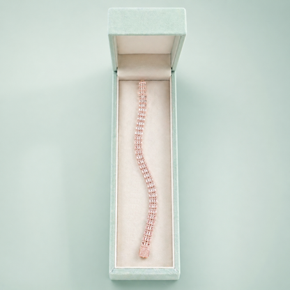 Rose Gold 925 Silver Micro-Link Bracelet SBR3149