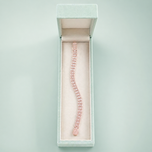 Rose Gold 925 Silver Micro-Link Bracelet SBR3149