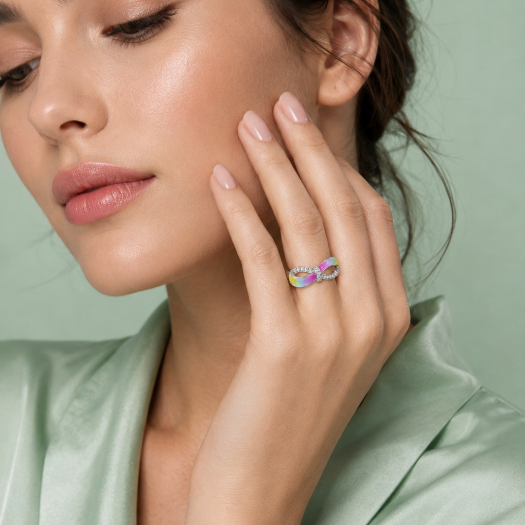 Sinara Infinity Glow Ring – 925 Sterling Silver IRM 4179
