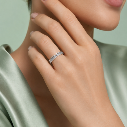 Sinara Grace Curve 925 Silver Ring
