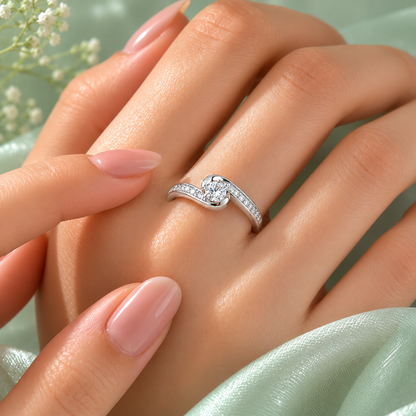 Eterna Twist 925 Sterling Silver Ring
