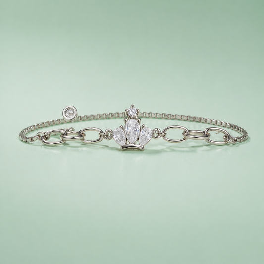925 Silver Crown Elegance Bracelet SBR2912