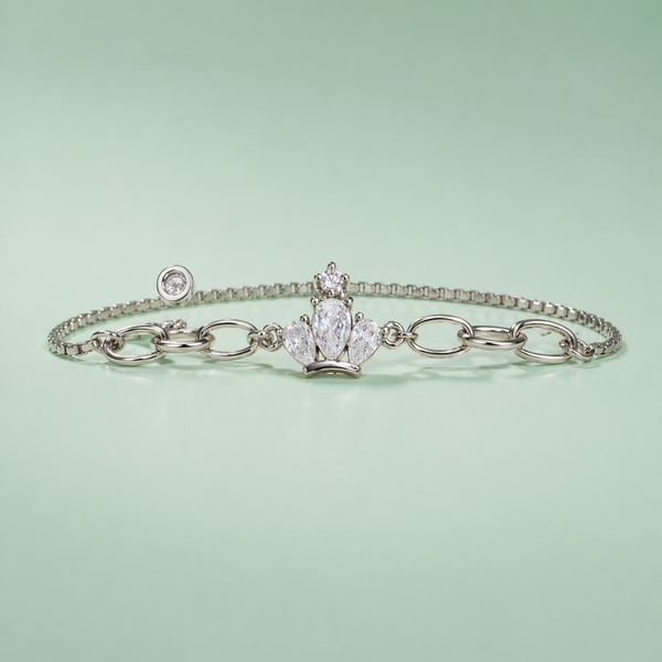 925 Silver Crown Elegance Bracelet
