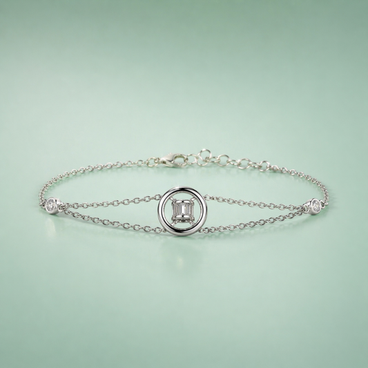 925 Silver Circle Elegance Bracelet SBR2900