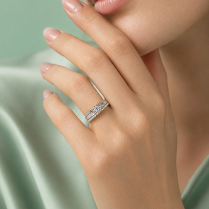 Celestial Crown 925 Sterling Silver Ring IRM 3950