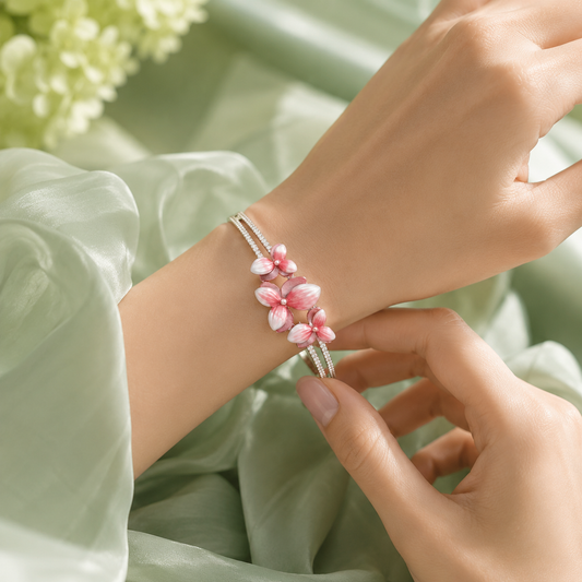 Floral Pink Luxury Bracelet SBR2578