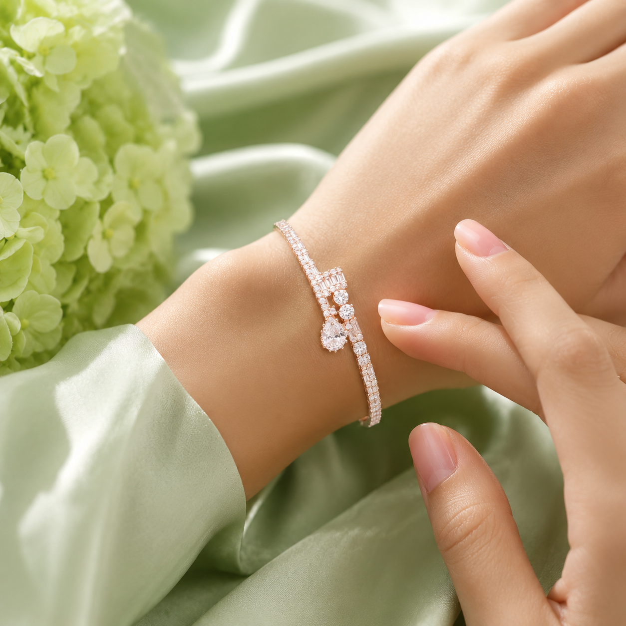 Luxury Multicolor Crystal Statement Bracelet for Women SBR2817