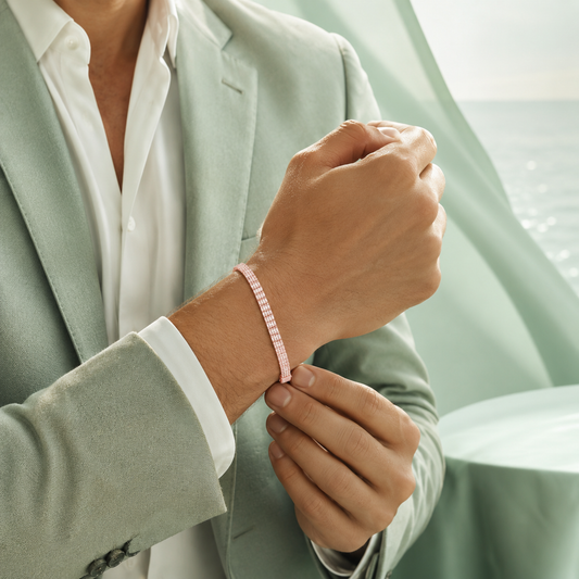 Rose Gold 925 Silver Micro-Link Bracelet SBR3149