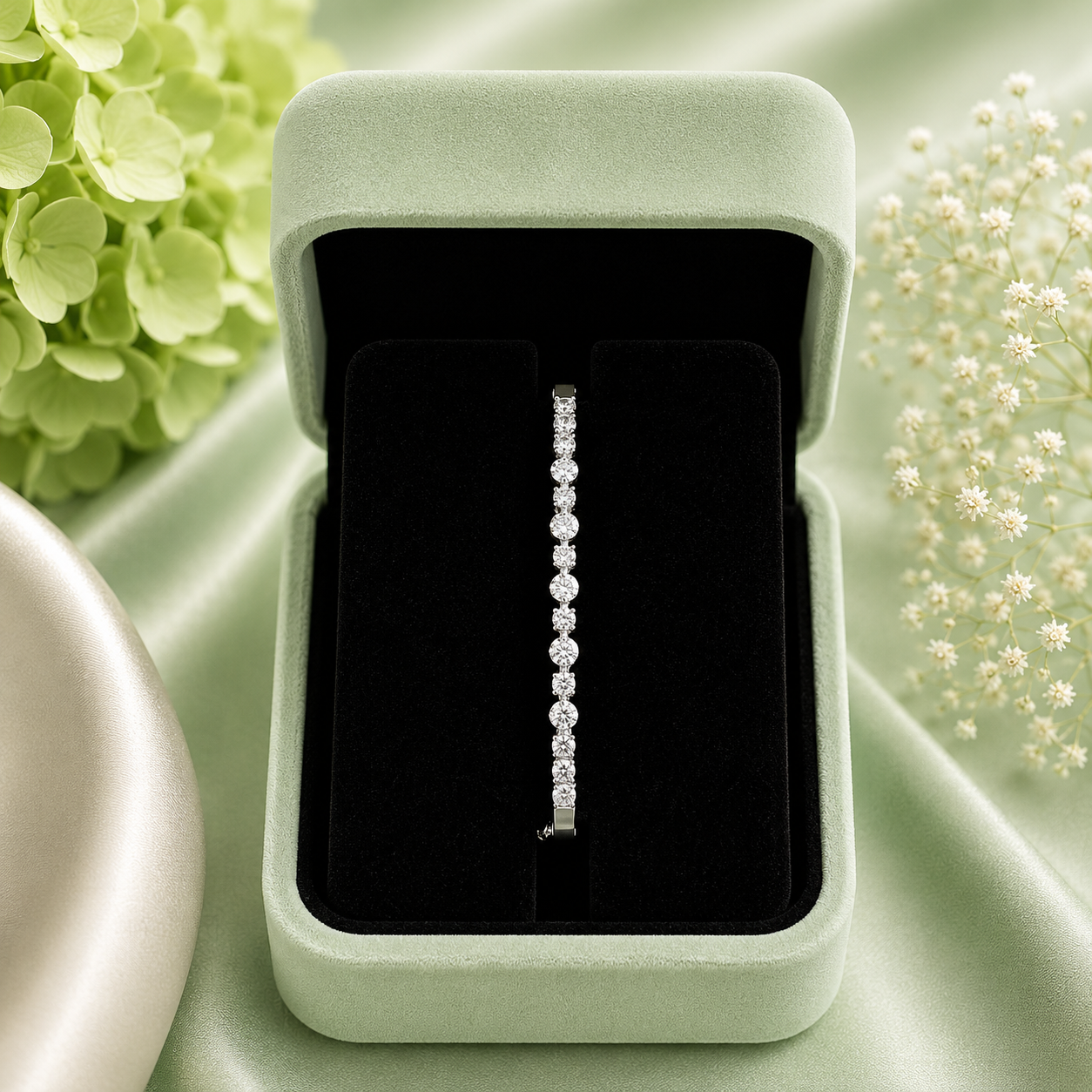 Elegant Diamond Look Tennis Bracelet for Women SBR2643