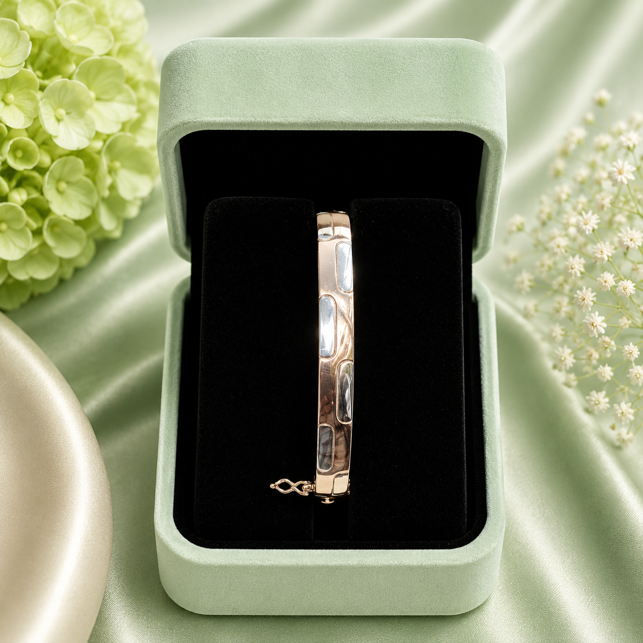 Rose Gold Luxury Kada Bracelet SBR2588