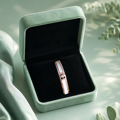 Elegant Rose Gold Minimalist 925 Sterling Silver Bracelet for Women SBR2625