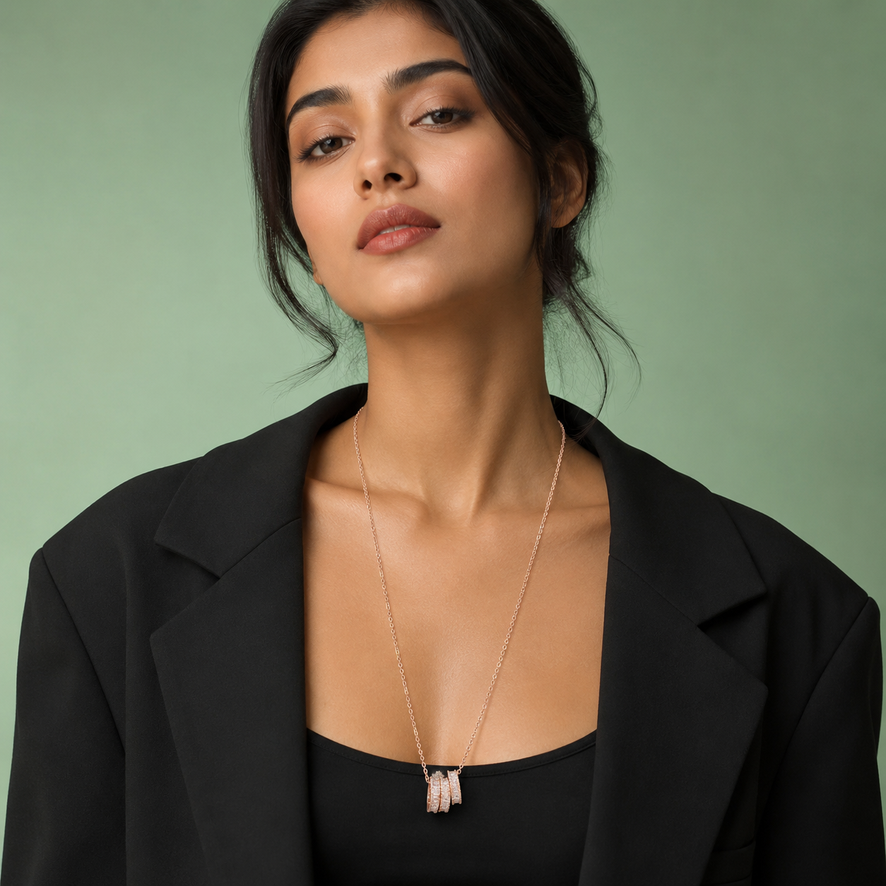 Luné Luxe 925 Silver Pendant Necklace SCH 1902