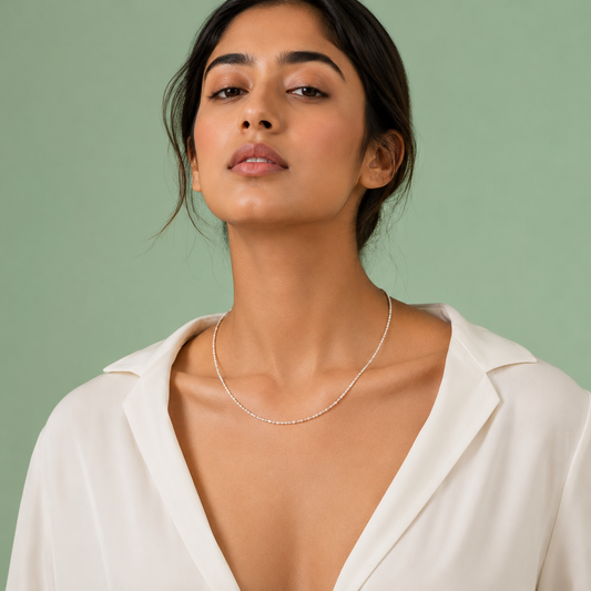 Delicate Silver Chain Necklace – Minimal Everyday Essential SCH2236