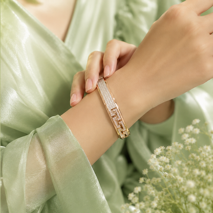 Rose Gold Luxe Crystal Bracelet SBR2591