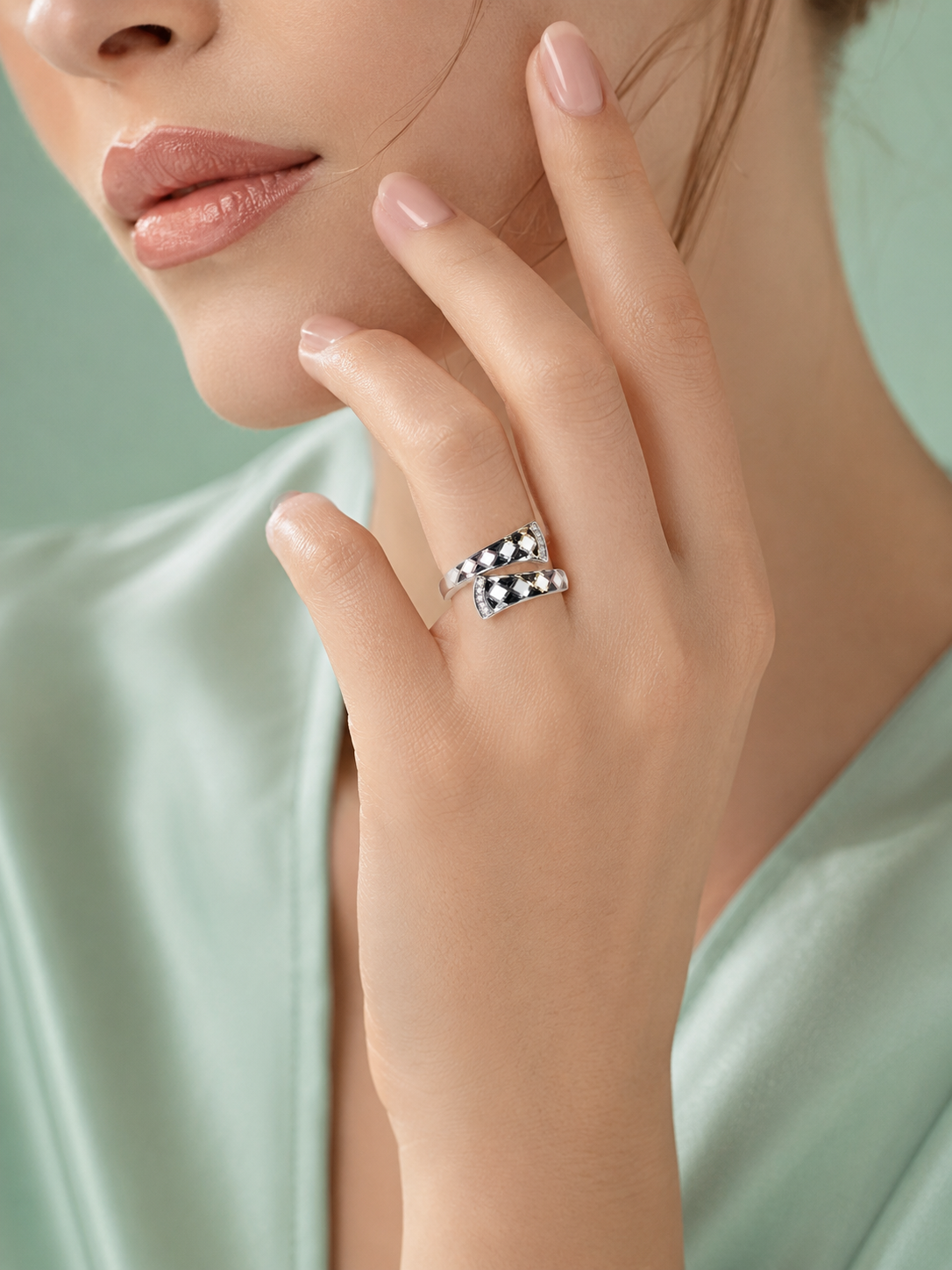 Sinara Eclipse Twist 925 Silver Ring IRM 3971