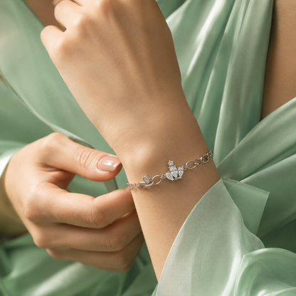 925 Silver Crown Elegance Bracelet SBR2912