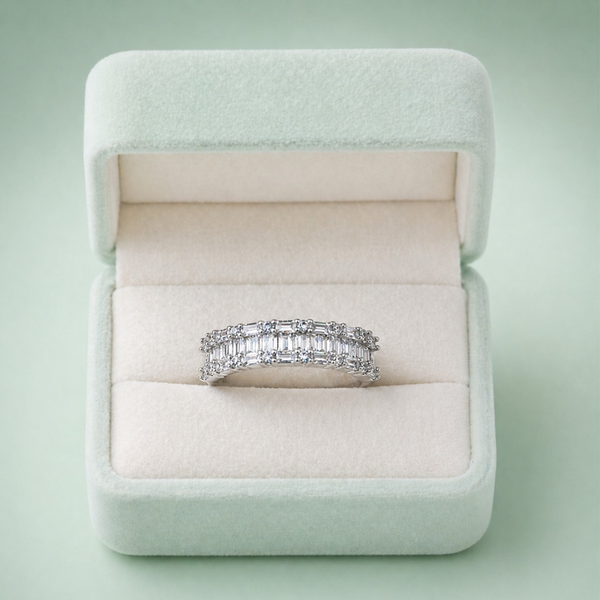 Sinara Royale Baguette 925 Silver Ring IRM 3688