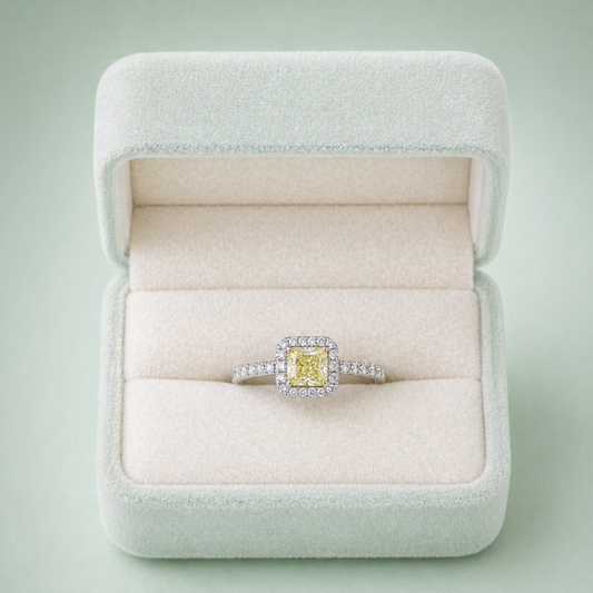 Sinara Golden Halo 925 Silver Ring IRM 3828