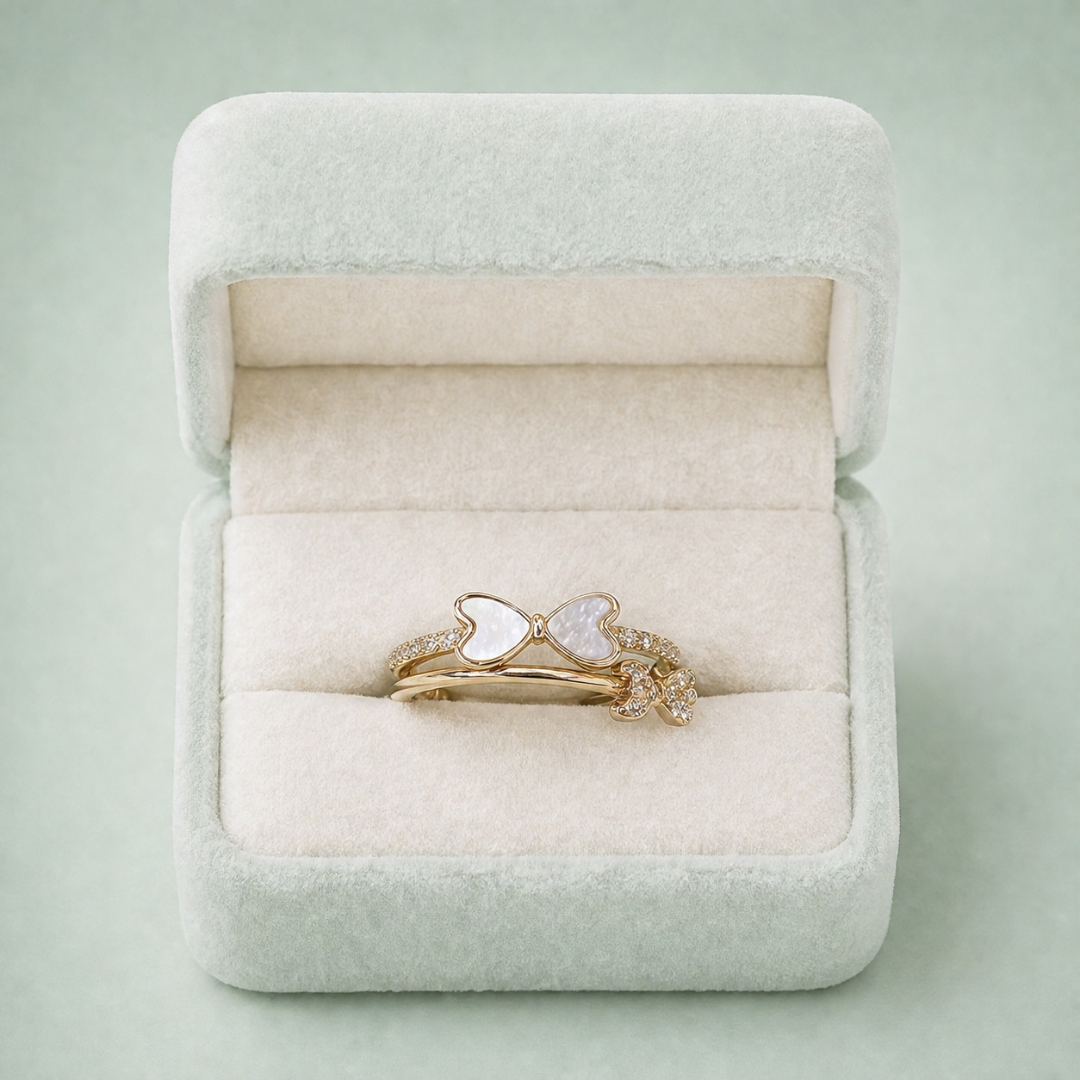 Sinara Celeste Butterfly 925 Silver Ring IRM 4041