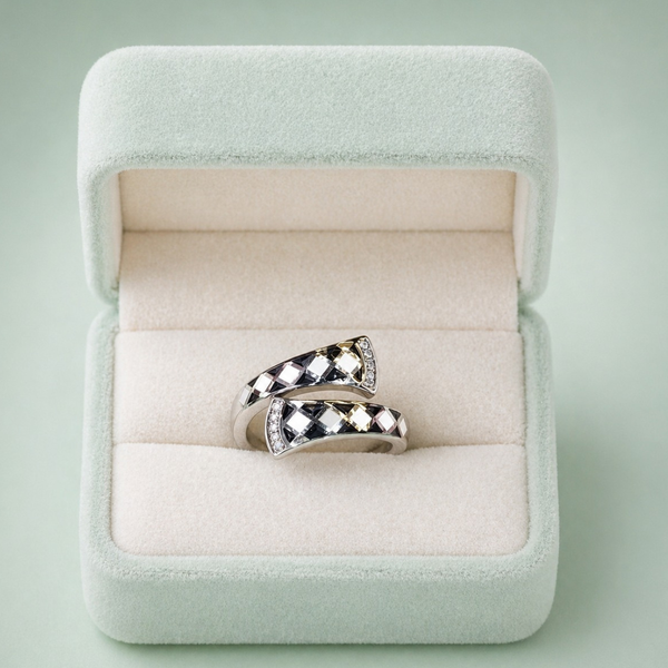 Sinara Eclipse Twist 925 Silver Ring IRM 3971