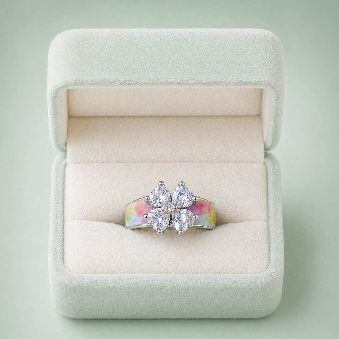 Sinara Aurora Bloom 925 Silver Ring IRM 4181