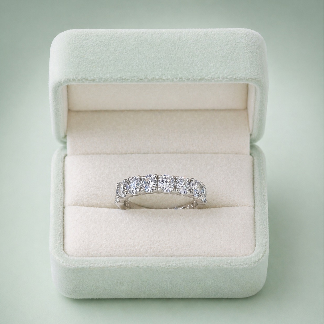 Eterna Luxe 925 Sterling Silver Eternity Ring IRM 4098