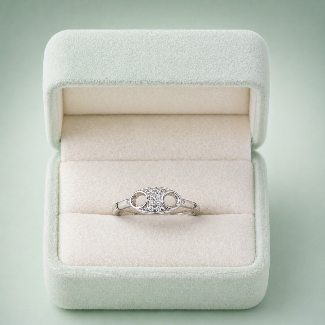 Luna Orbit 925 Sterling Silver Ring IRM 4233