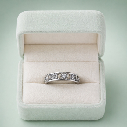 Monarch Link 925 Sterling Silver Ring IRM 3904