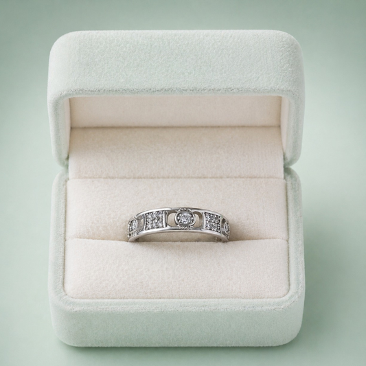 Monarch Link 925 Sterling Silver Ring IRM 3904