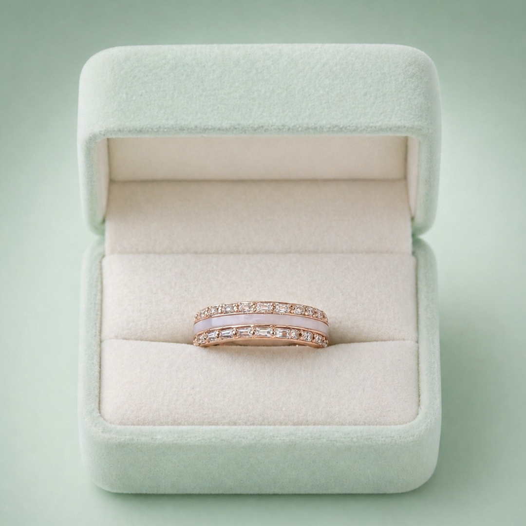 Rosé Eternelle 925 Sterling Silver Ring IRM 3762