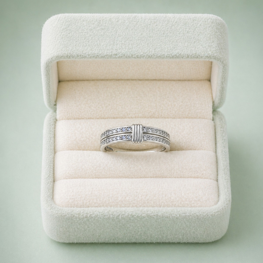 Prestige Duo 925 Sterling Silver Ring IRM 3882