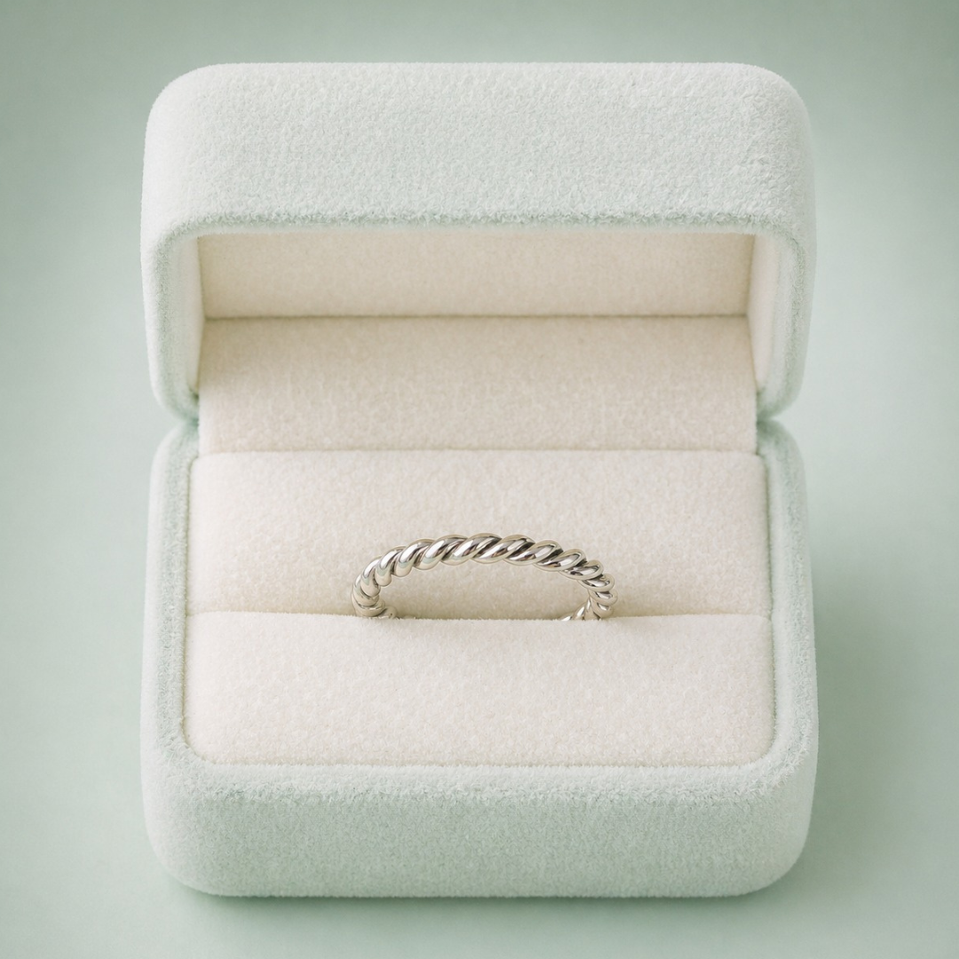 Infinity Twist 925 Sterling Silver Ring IRM 4287