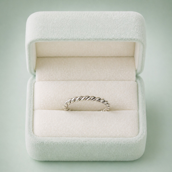 Infinity Twist 925 Sterling Silver Ring IRM 4287