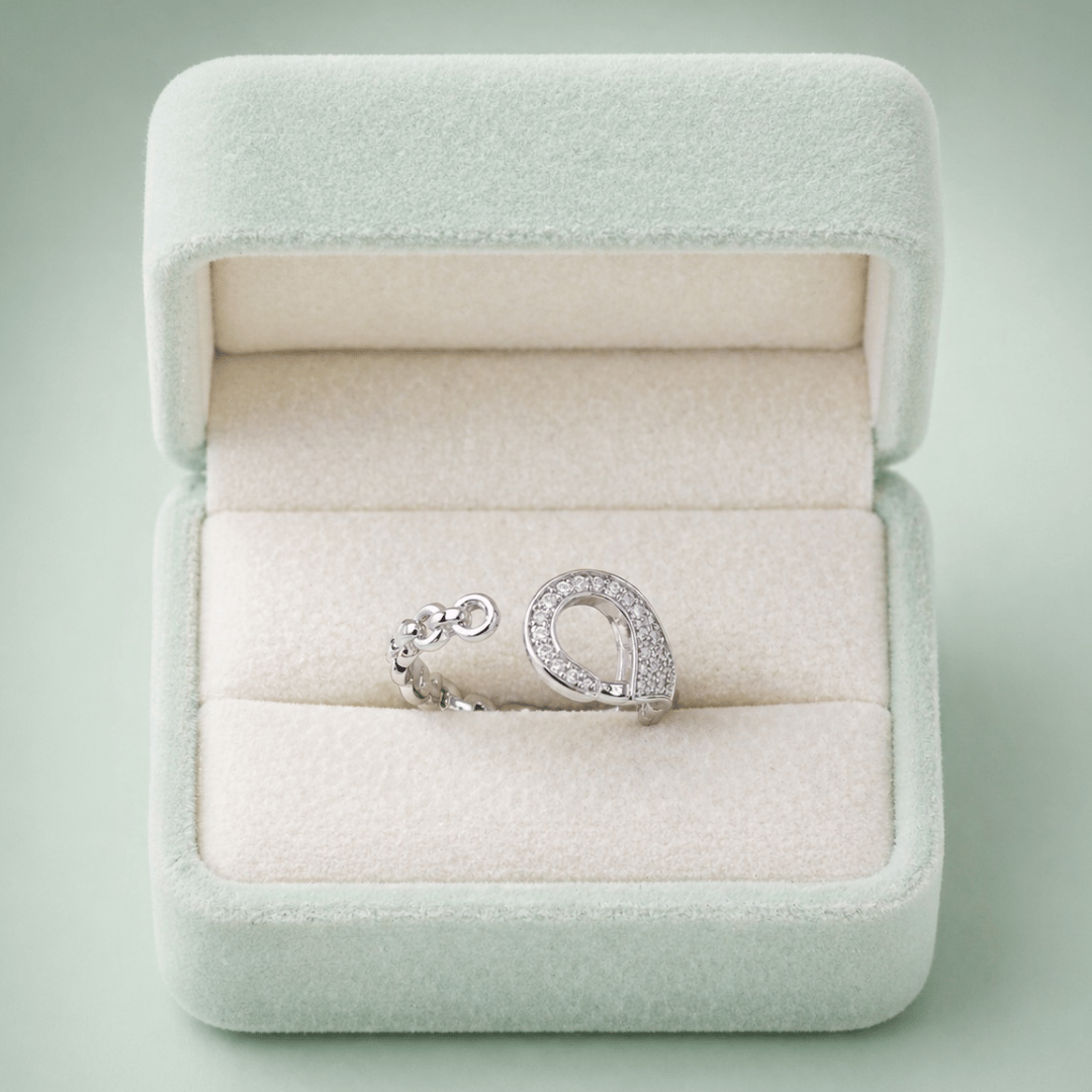 Sinara Luna Drop 925 Silver Ring IRM 4086