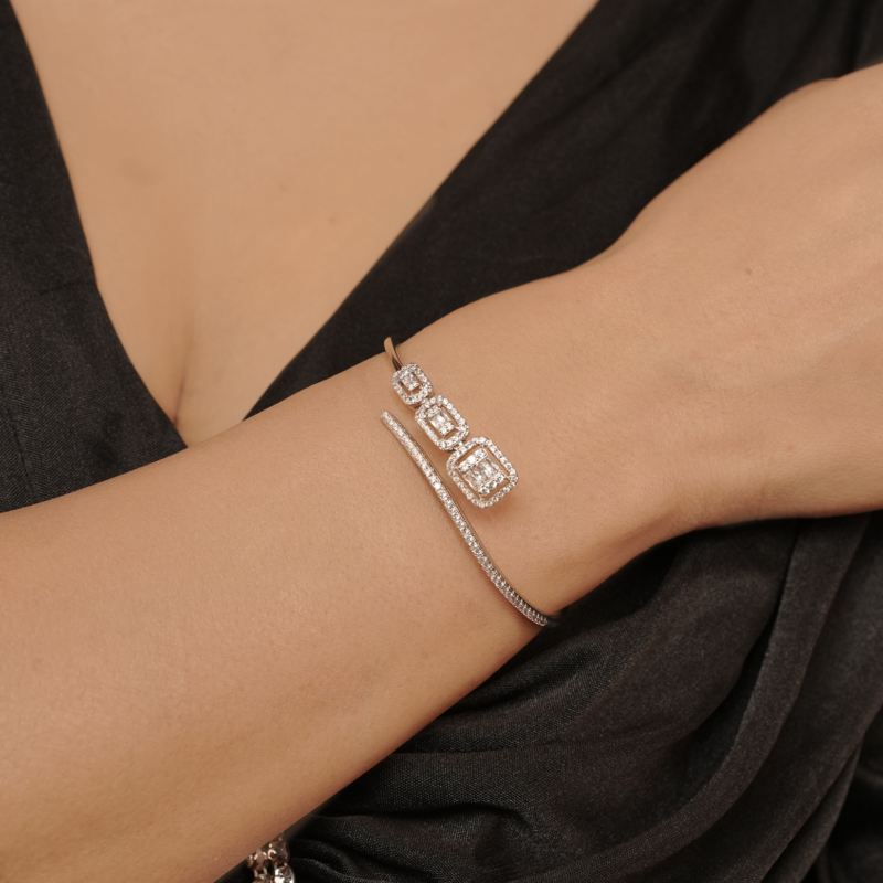 Angelique Lab Silver Bracelet