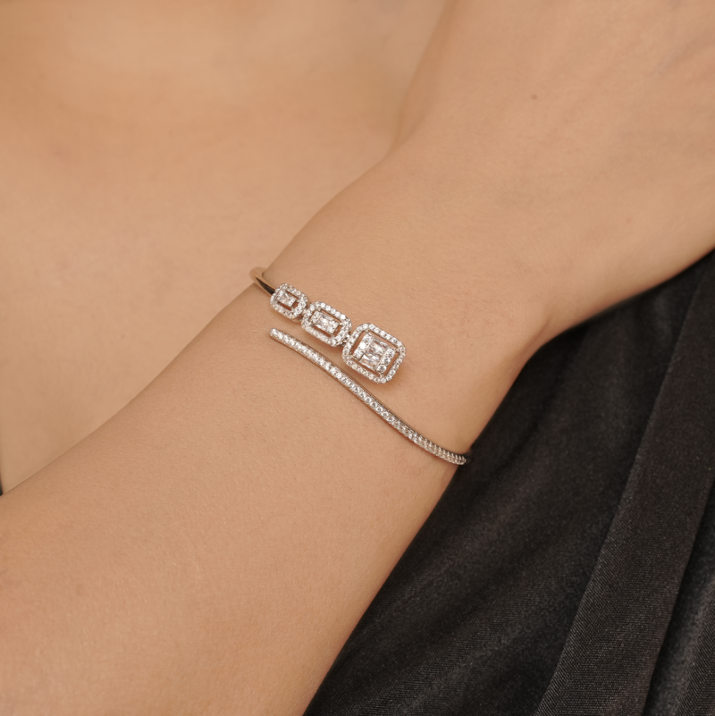 Angelique Lab Silver Bracelet - Image 2