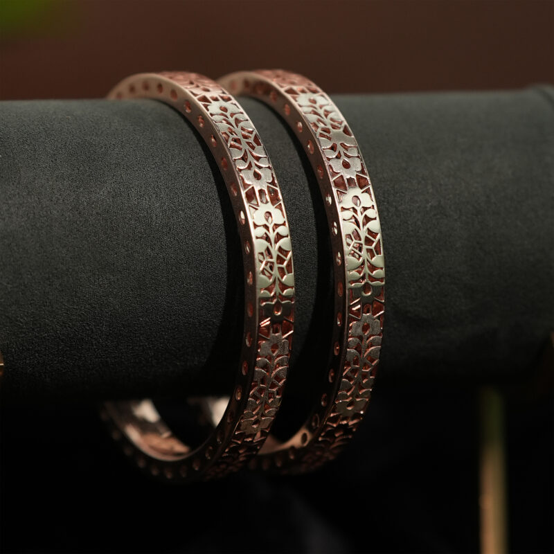 Rhodium Bangle Set - Image 3