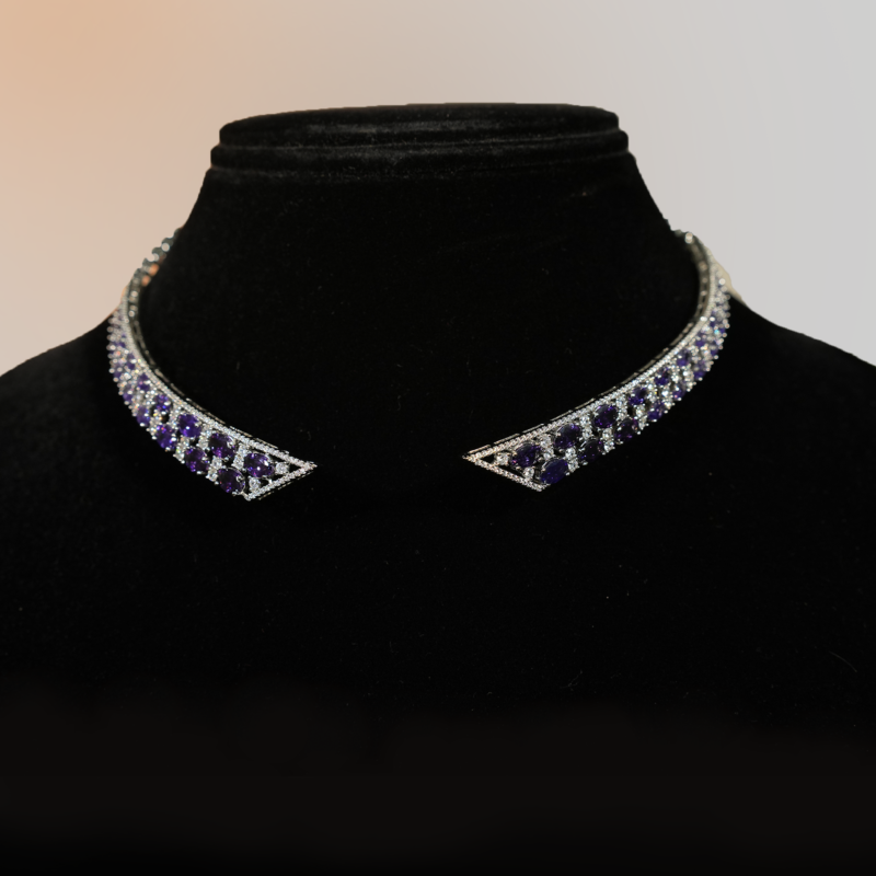 Cubic Zirconia Necklace Set - Image 3