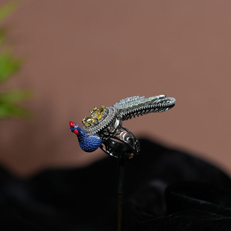 Colourful Peacock Ring