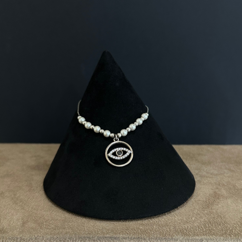 Silver Eye Bracelet Tag - 599