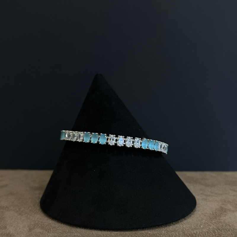 Silver Blue Bangle Tag - 791 - Image 2